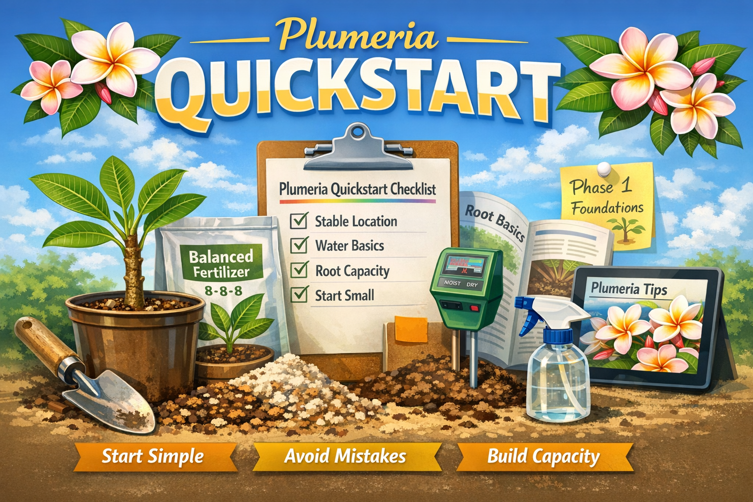 Quickstart guide for new plumeria growers