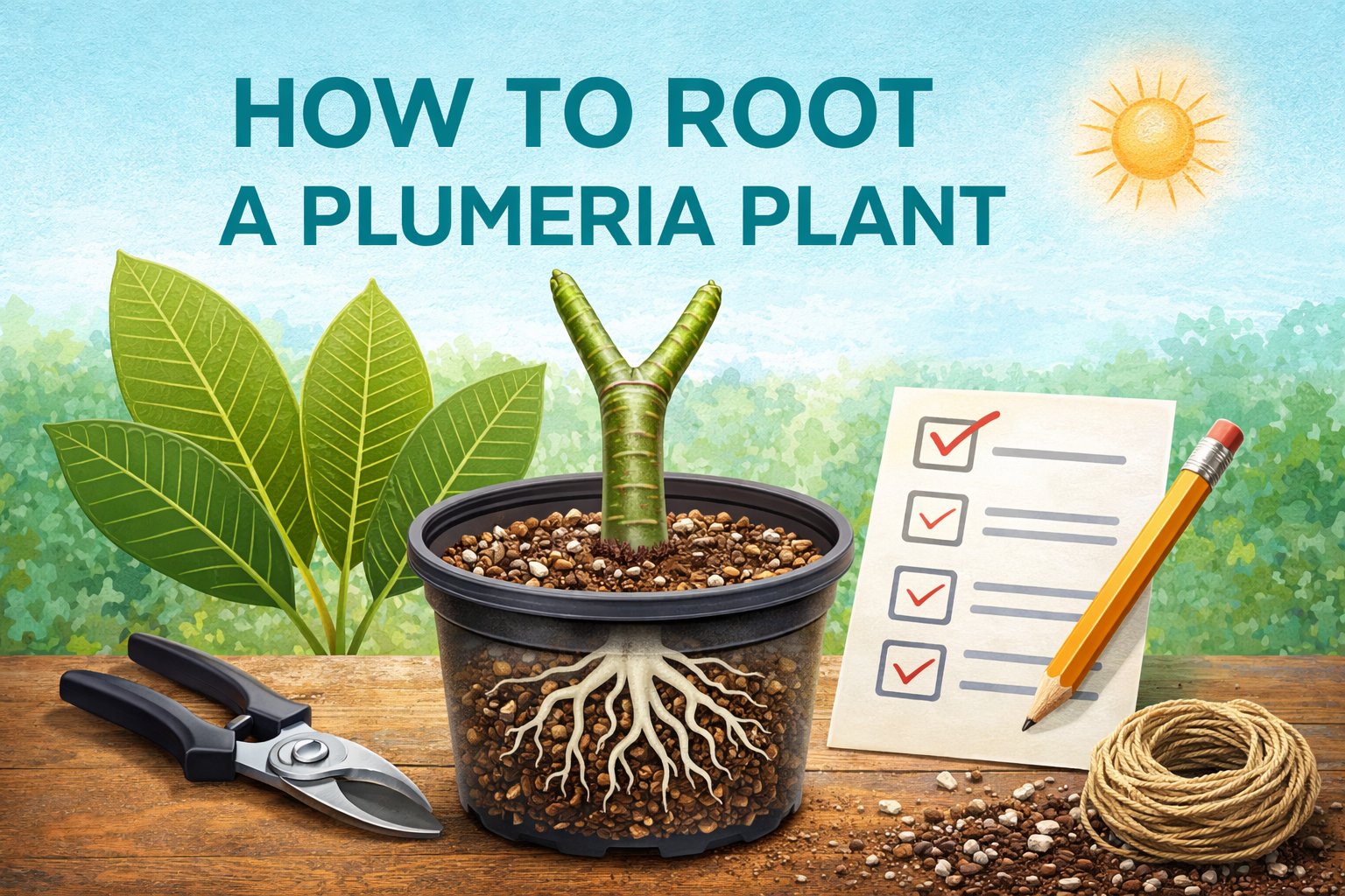 How to Root a Plumeria Cutting