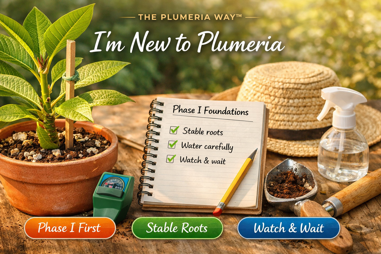 The Plumeria Way beginner start page for new plumeria growers building stable first steps