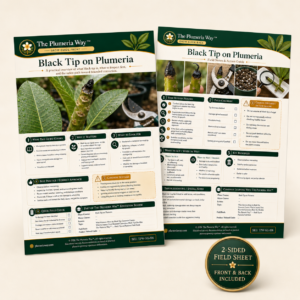 The Plumeria Way™ Grow Guide — Black Tip on Plumeria