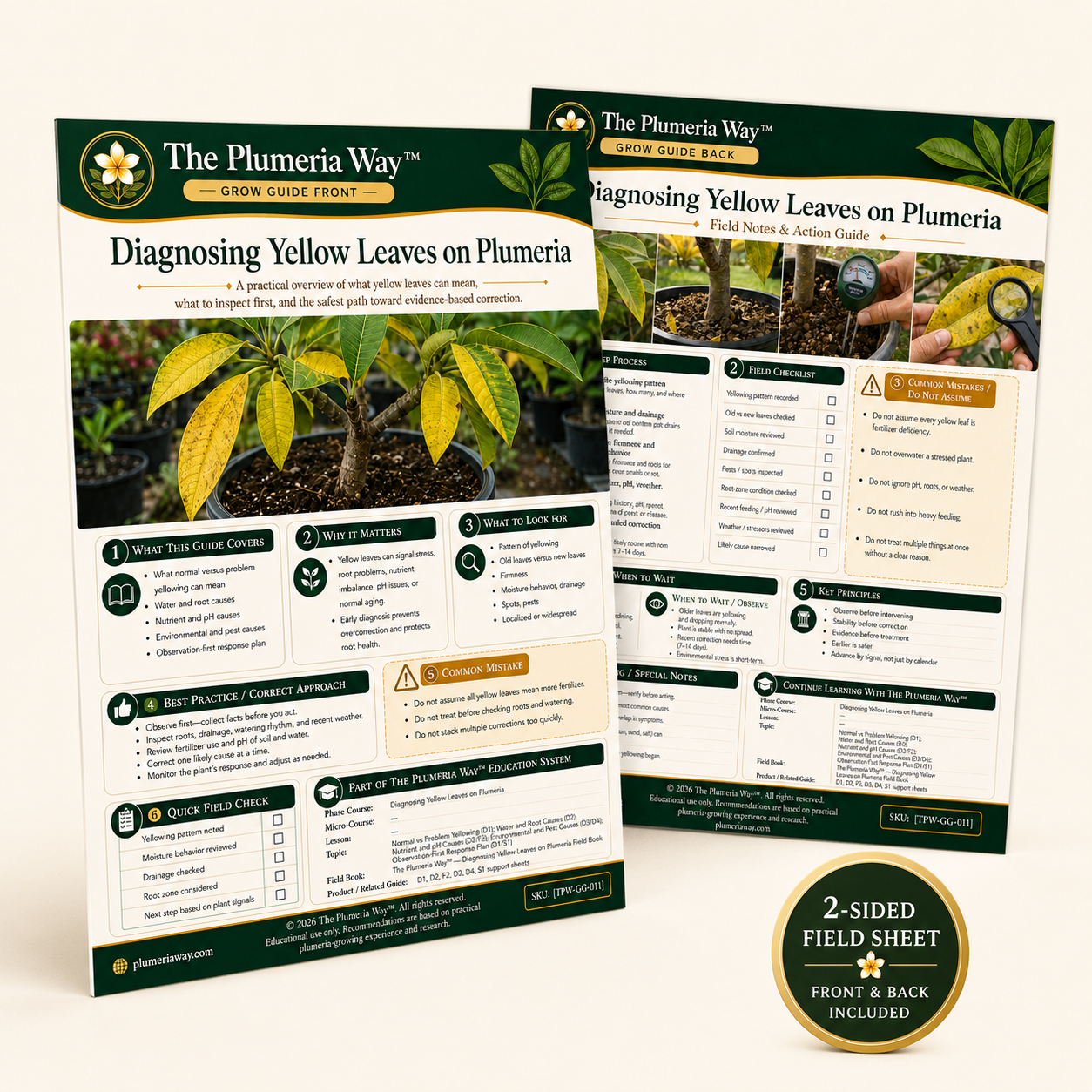 The Plumeria Way™ Grow Guide — Diagnosing Yellow Leaves on Plumeria