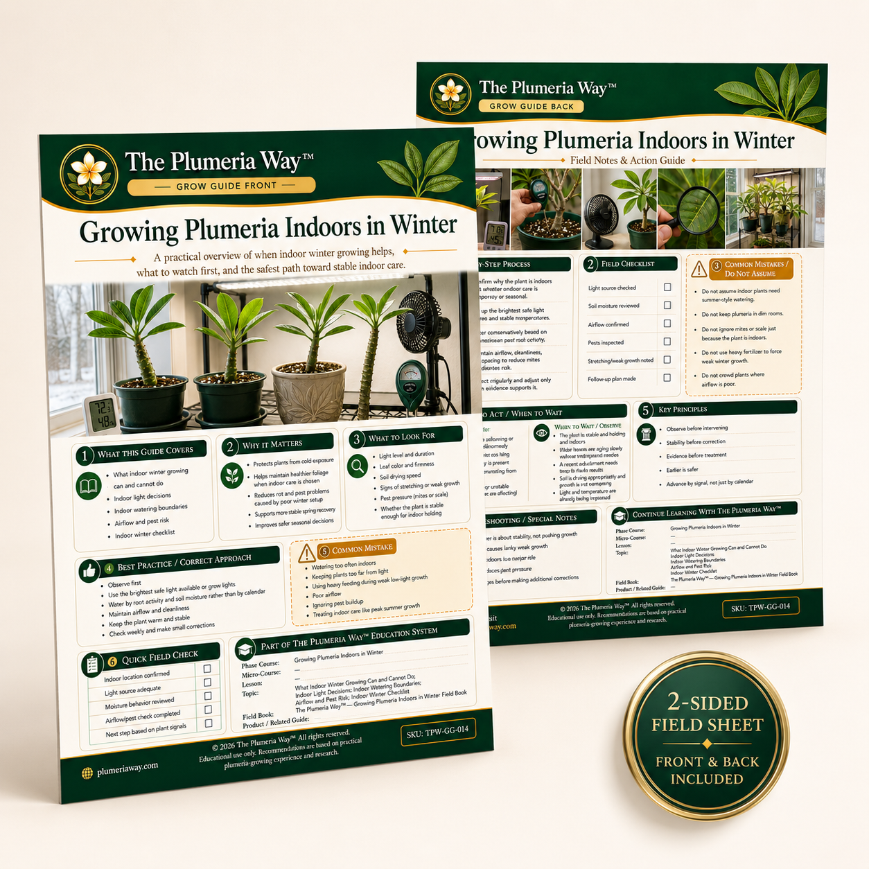 The Plumeria Way™ Grow Guide — Growing Plumeria Indoors in Winter