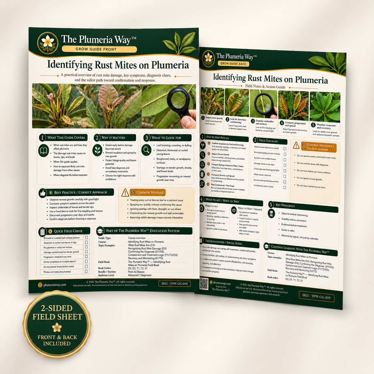 The Plumeria Way™ Grow Guide — Identifying Rust Mites on Plumeria