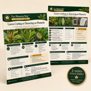 The Plumeria Way™ Grow Guide — Leaves Curling or Distorting on Plumeria