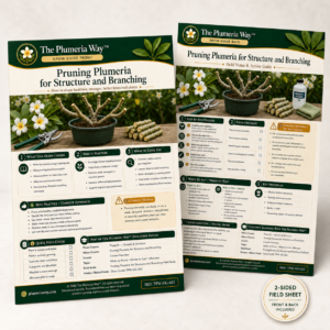 The Plumeria Way™ Grow Guide — Pruning Plumeria for Structure and Branching