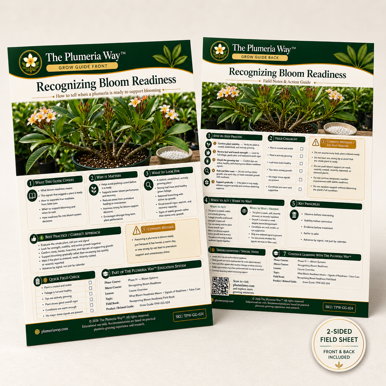 The Plumeria Way™ Grow Guide — Recognizing Bloom Readiness