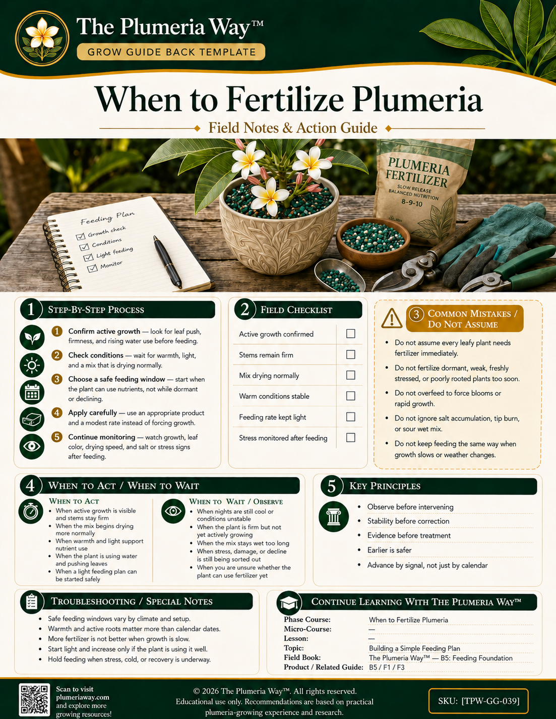 The Plumeria Way™ Grow Guide — When to Fertilize Plumeria - Image 3