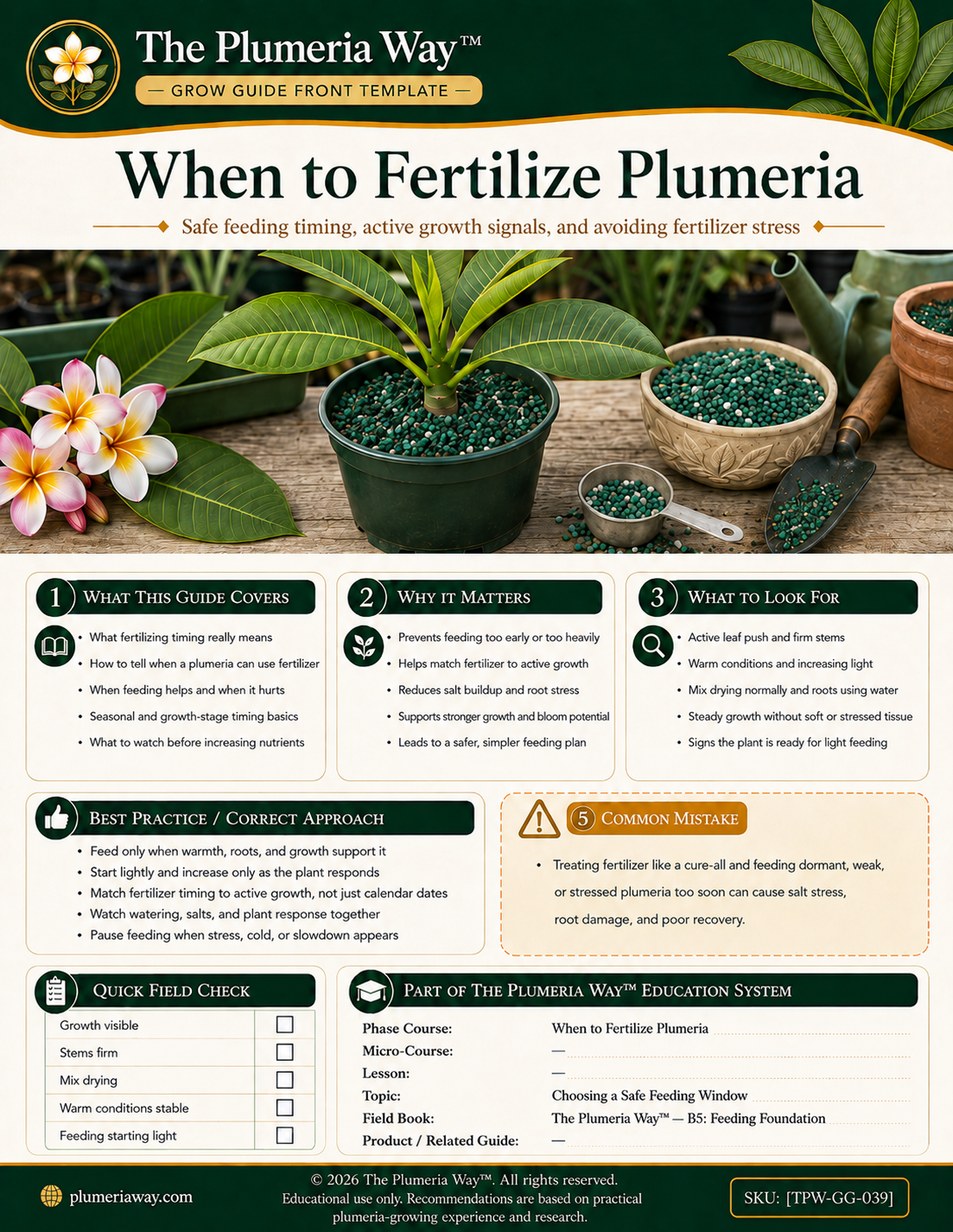 The Plumeria Way™ Grow Guide — When to Fertilize Plumeria - Image 2