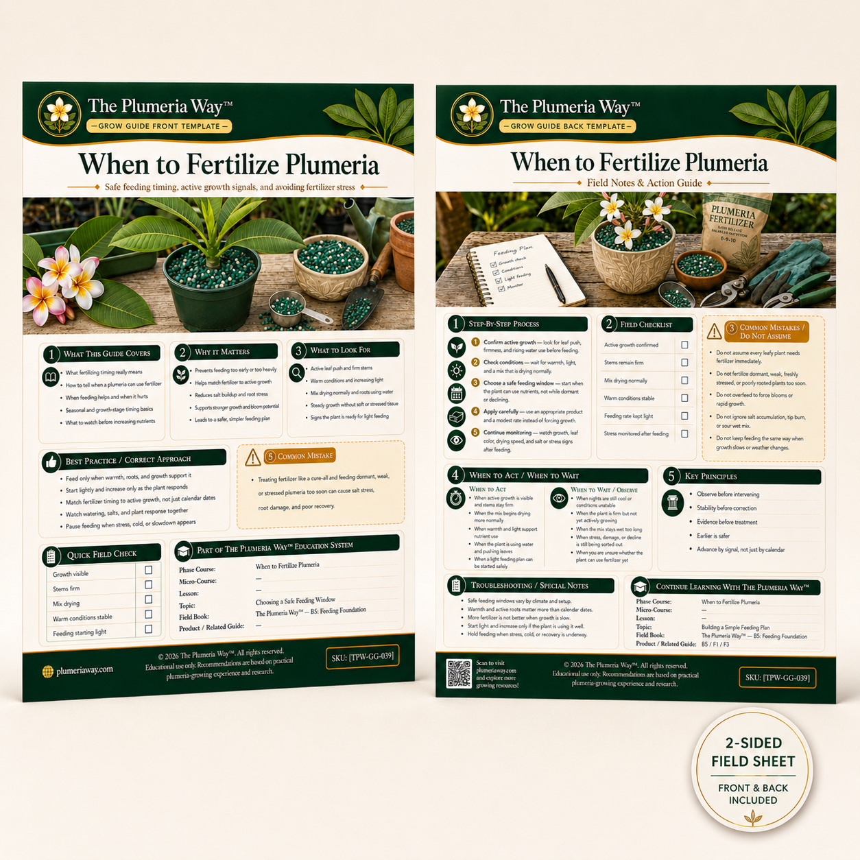 The Plumeria Way™ Grow Guide — When to Fertilize Plumeria